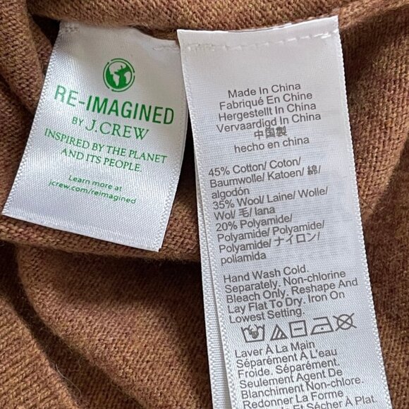 J. Crew Women's V-Neck Sweater in Warm Brown - Picture 6 of 6